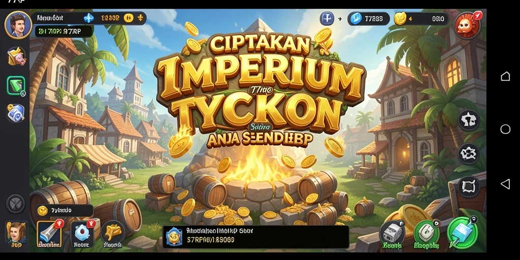 Tampilan gameplay 77RP yang menarik dalam membangun bisnis Tycoon.