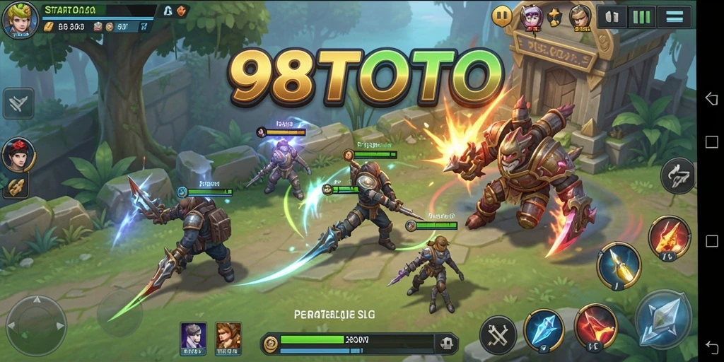 Tangkapan layar gameplay <strong>98TOTO</strong> menampilkan strategi dan aksi pertempuran yang mendebarkan.