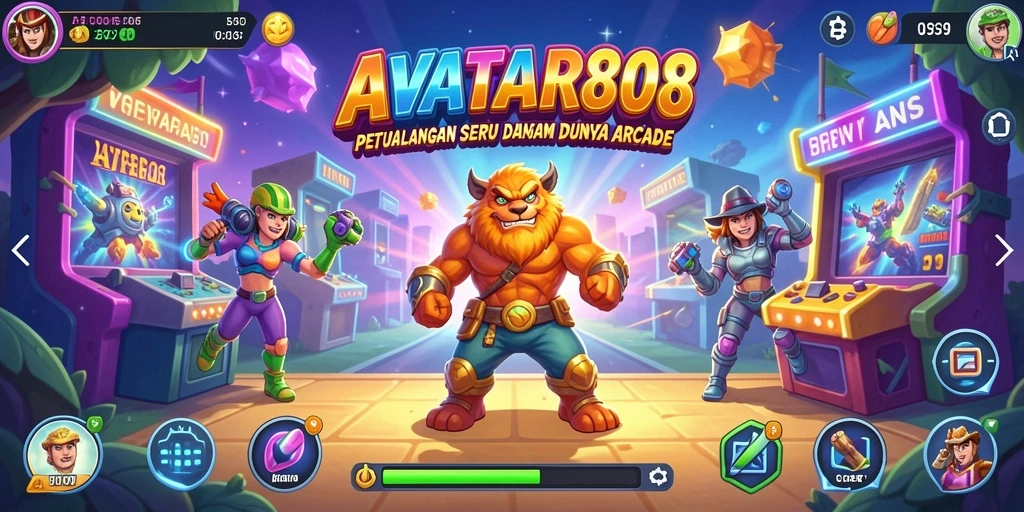 Screenshot gameplay AVATAR808 menampilkan aksi seru dalam dunia arcade.