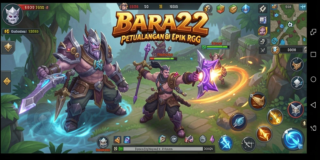 Tampilan gameplay BARA22 yang menakjubkan dan seru.