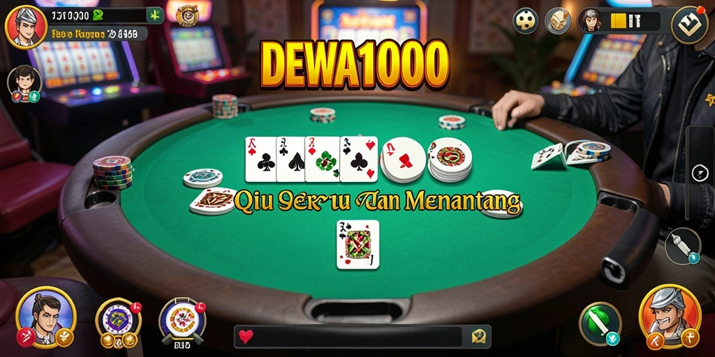 Gameplay seru permainan QiuQiu DEWA1000.