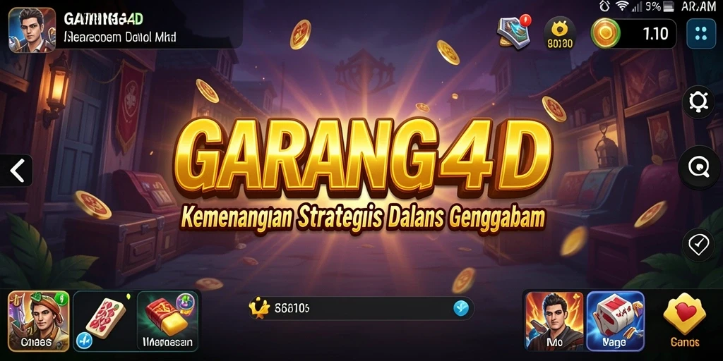 Screenshot utama GARANG4D menunjukkan pertempuran intens dan strategi yang mendalam.