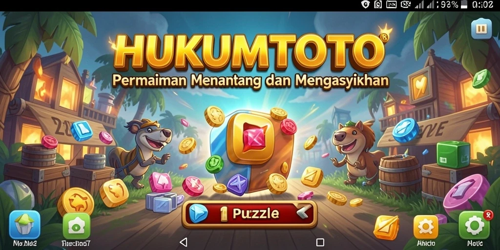 Tampilan gameplay HUKUMTOTO yang menantang dan seru.