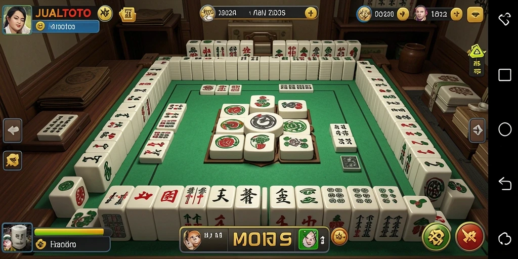 Tampilan menarik dari gameplay Mahjong JUALTOTO dengan grafis yang memukau.