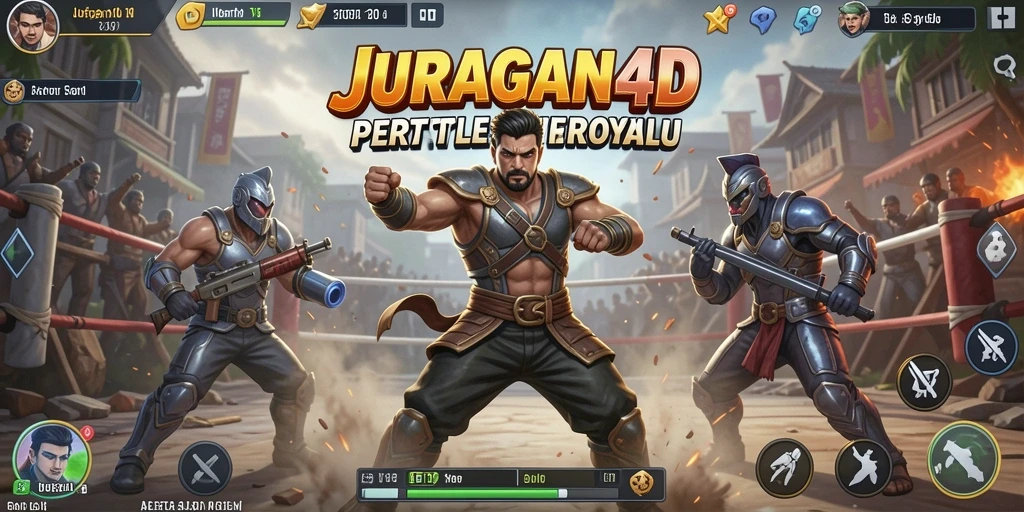 Tangkapan layar menunjukkan aksi intens dalam pertarungan Battle Royale.