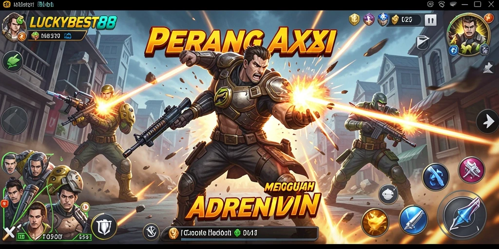 Tampilan gameplay LUCKYBEST88 yang mendebarkan dengan aksi penuh adrenalin.