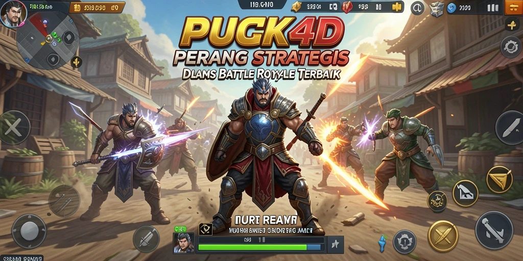 Tampilan gameplay intens di PUCUK4D saat bertempur di arena.