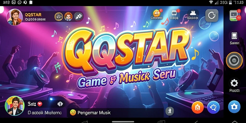 Tampilan seru gameplay QQSTAR yang mengasyikkan.