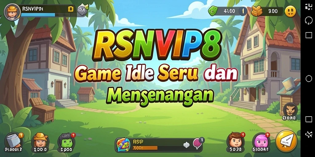 Tampilan gameplay Idle RSNVIP8 yang menawan dan menyenangkan.