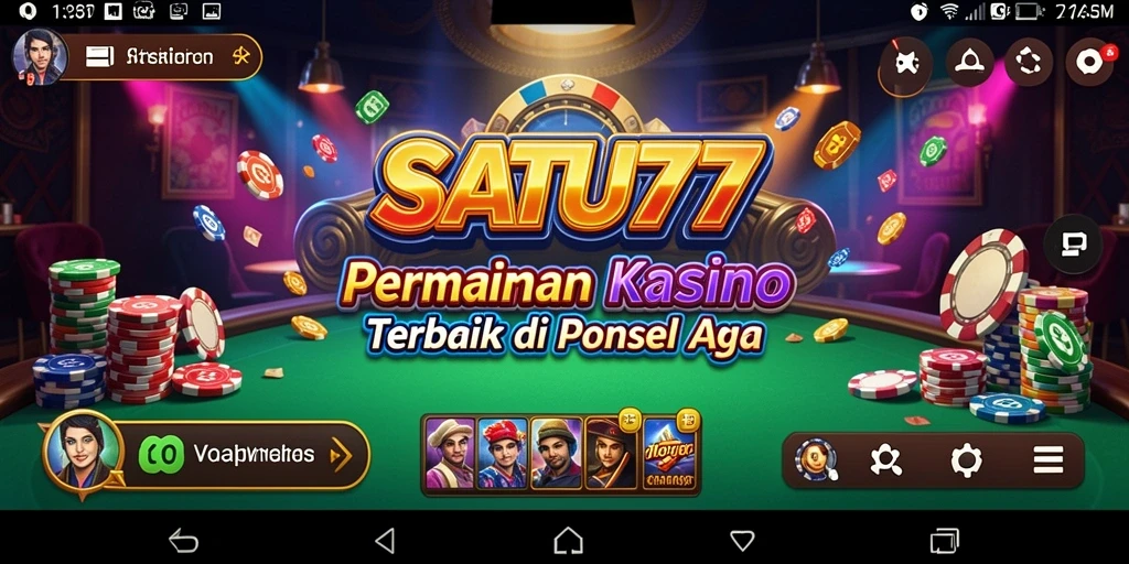 Tampilan gameplay SATU77 yang mendebarkan dan penuh aksi kasino.