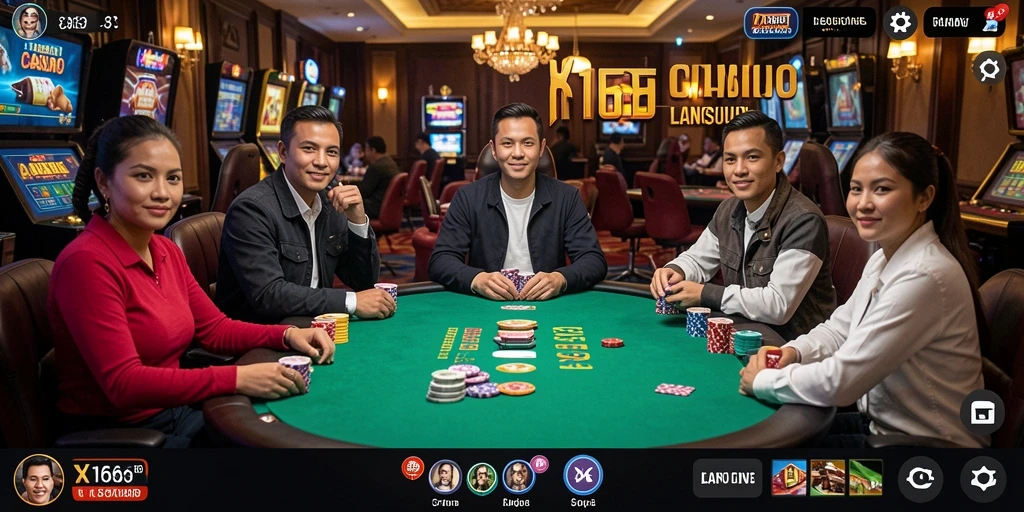 Tampilan menarik gameplay X168 dalam dunia Live Casino.